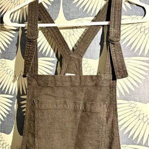 Aerie Charcoal/Black Corduroy Overalls